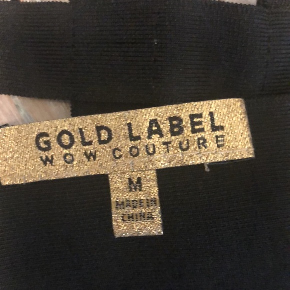 Gold label wow couture black crop top - Picture 3 of 10